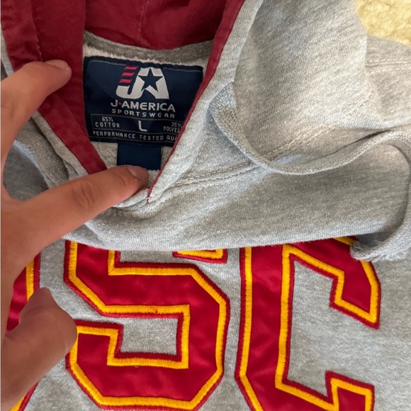 Y2K USC Hoodie by J. America - Picture 3 of 3